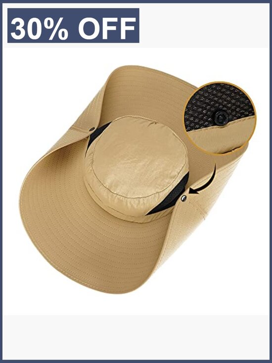 Wide Brim Bucket Hat UPF50+ Waterproof Sun Hat for Fishing Hiking Camping main image 5